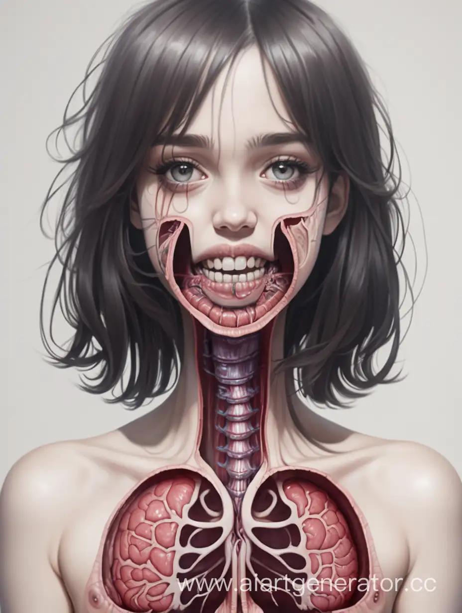 girl with insides out