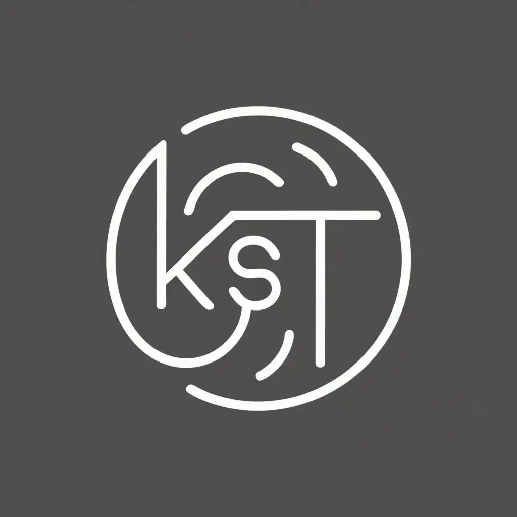 logo, spiritual, with the text "KST", typography