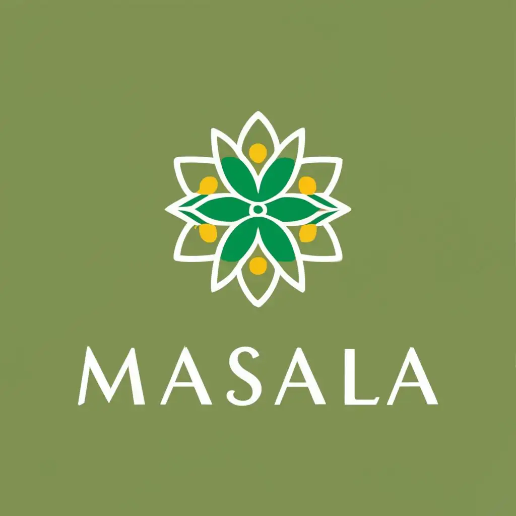 logo, The logo must meet the following conditions:
1) It should incorporate the colors green and yellow.
2) The logo should be suitable for our website, letterhead, and business cards.
3) We are looking for a unique design with a simple, attractive, and rich font., with the text "masala skin", typography, be used in Beauty Spa industry