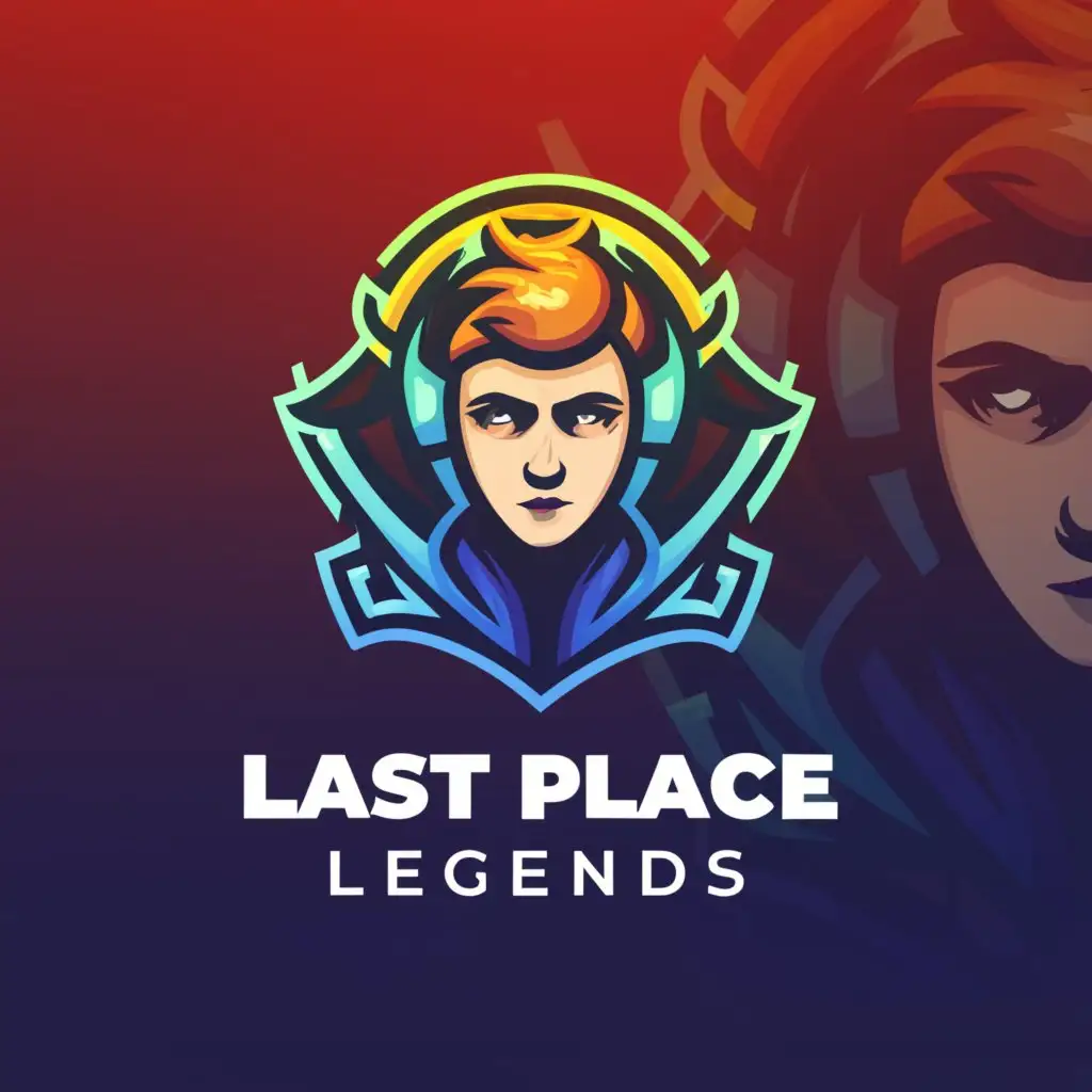 a logo design,with the text "Last Place Legends", main symbol:Gaming Team,complex,be used in Internet industry,clear background