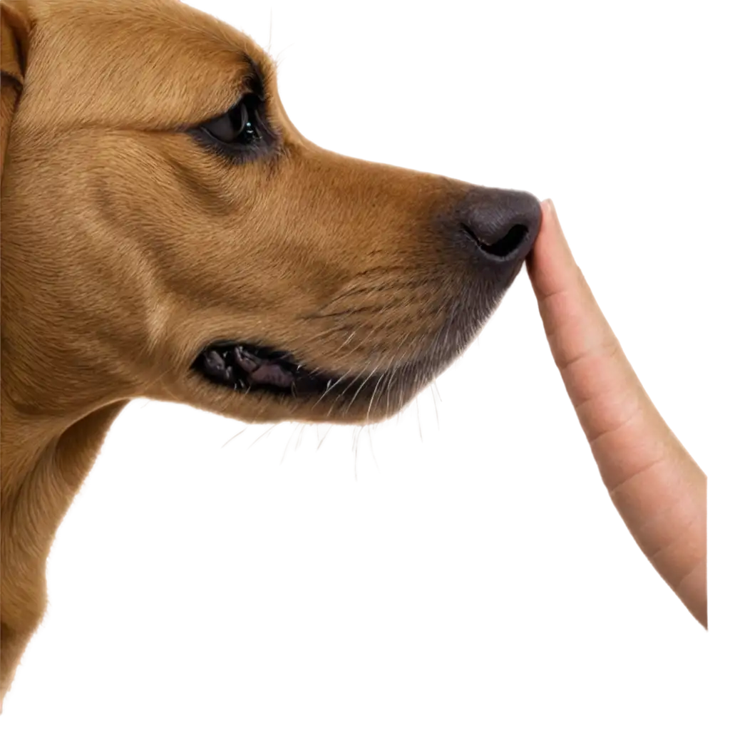 dog sniffing