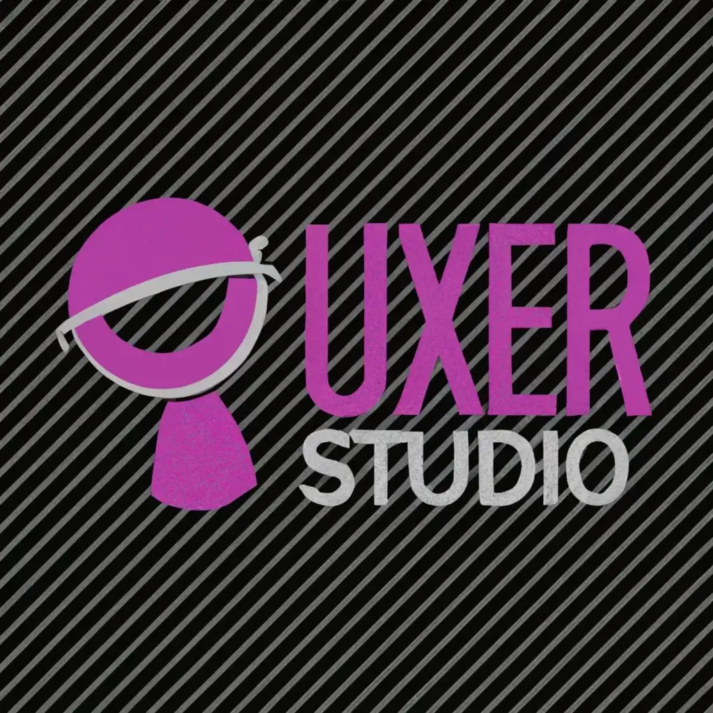logo, User/avatar icon, with the text "Uxer Studio", typography, be used in Technology industry