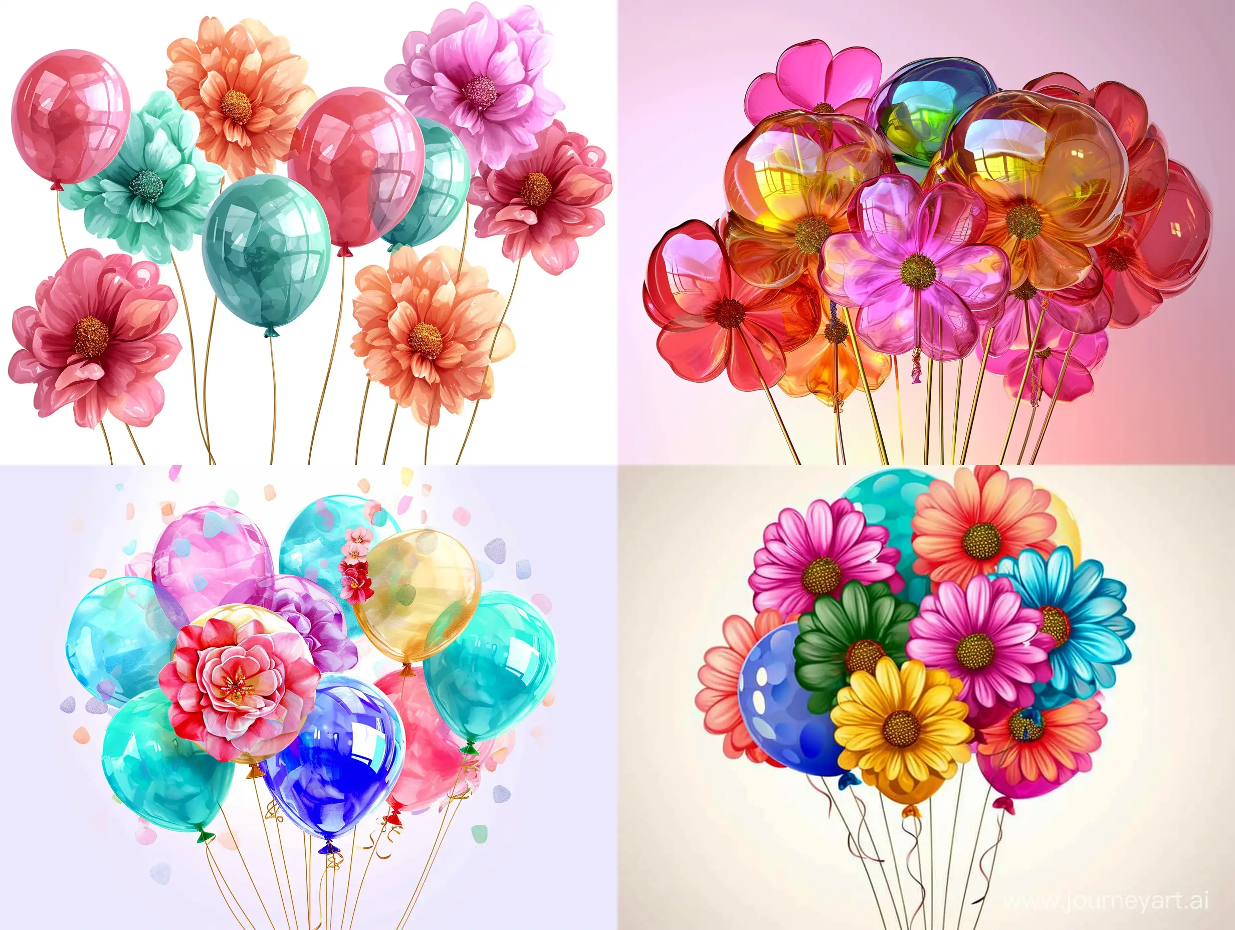 Celebration-with-Vibrant-Flowers-Balloons-and-Festive-Decorations-in-HyperRealistic-Style