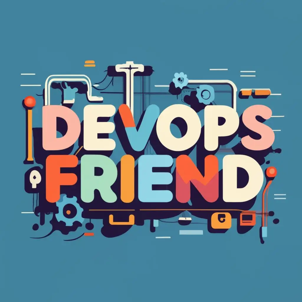 logo, IT Operations, with the text "DevOps friend", typography, be used in Technology industry