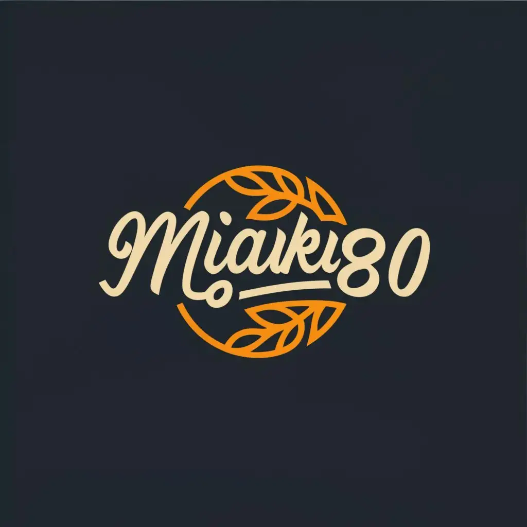 logo, Life, with the text "Miaka80", typography, be used in Sports Fitness industry