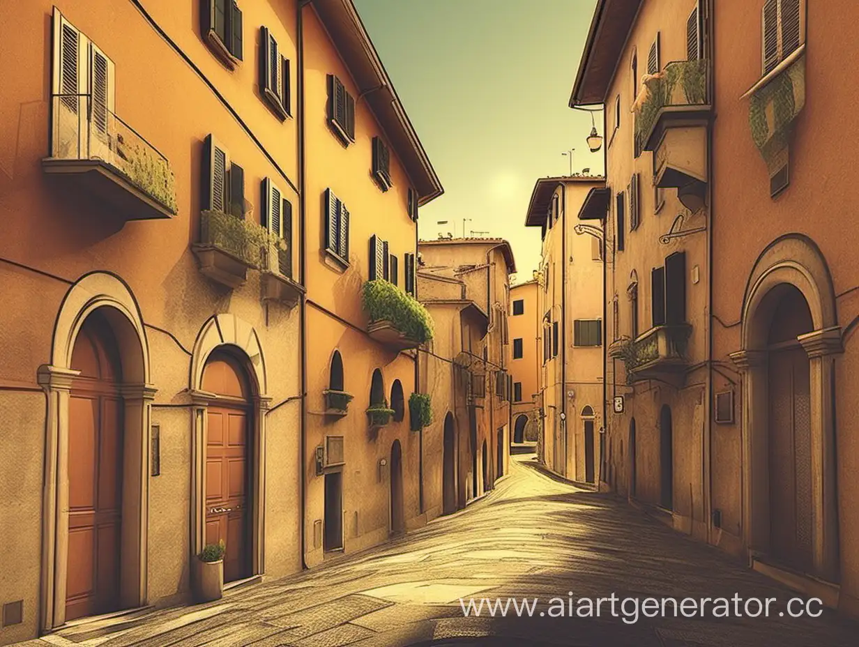 Quaint-Italian-Cartoon-Streets-with-Vintage-Charm