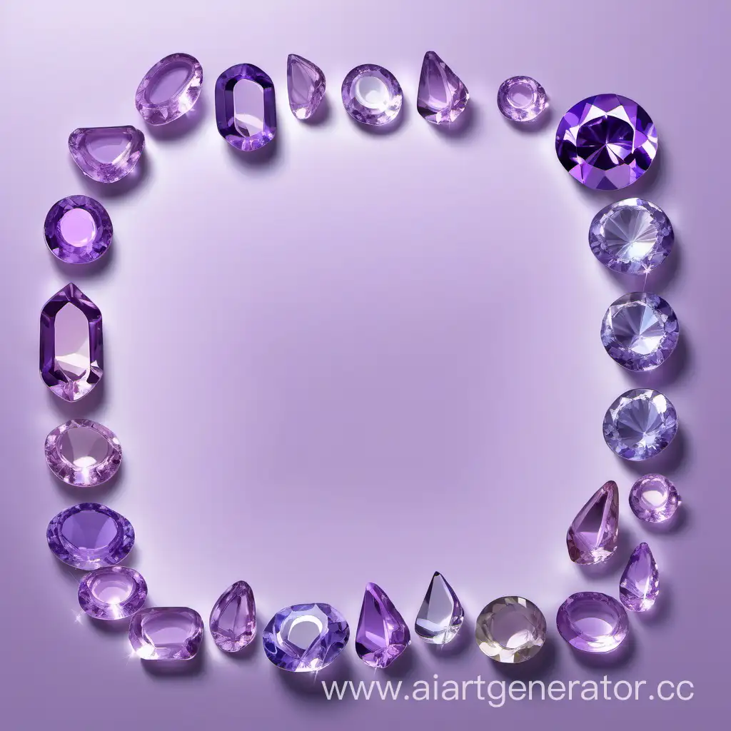 Exquisite-Precious-Stones-on-a-Soft-Lilac-Background