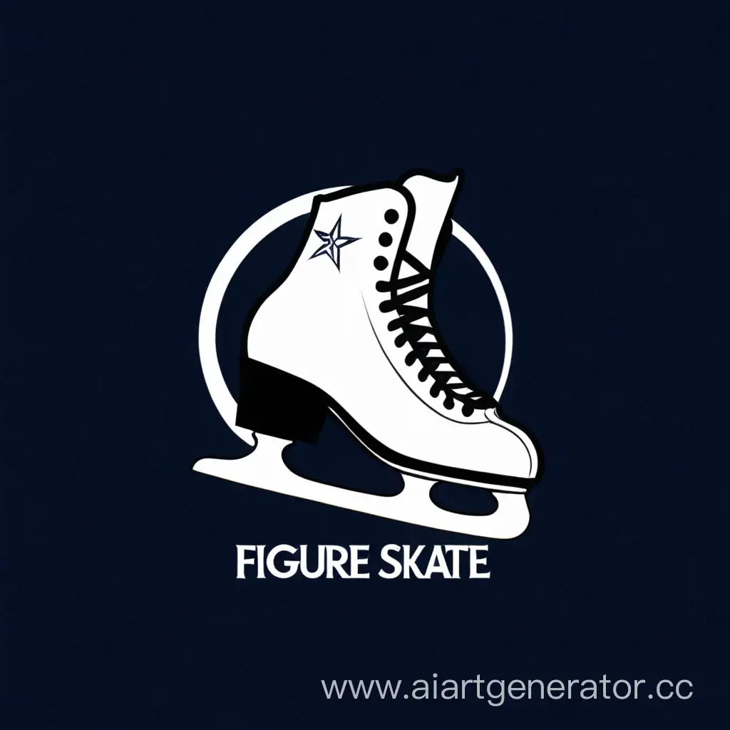 Logo figure skate