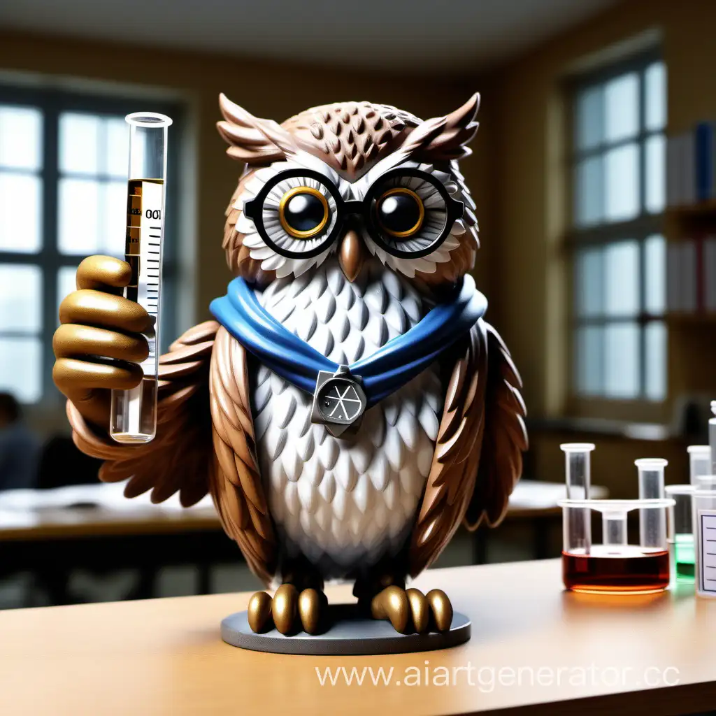 Wise-Owl-Philosopher-Conducting-Experiments-in-Chemistry-Office