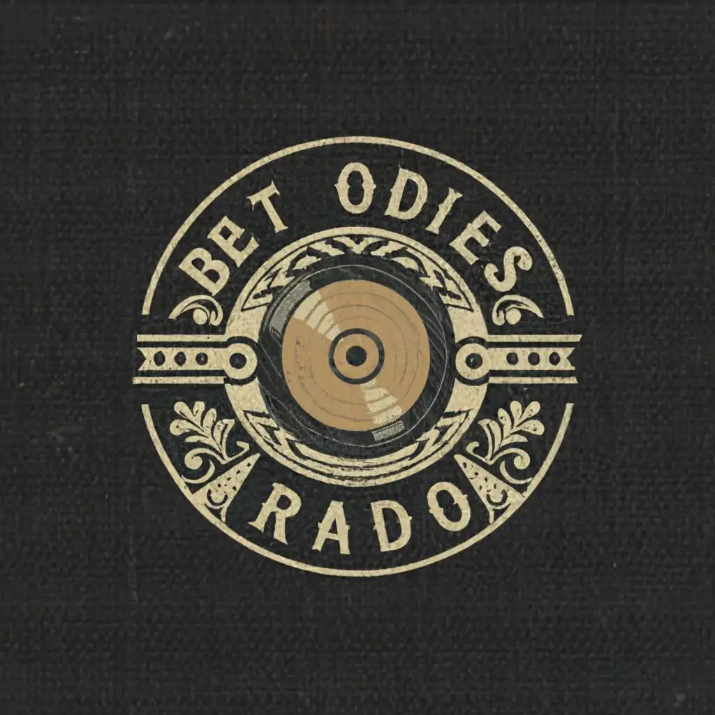 a logo design,with the text "Best Oldies Radio", main symbol:Album,complex,be used in Entertainment industry,clear background
