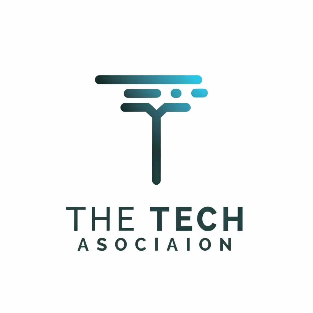 a logo design,with the text "The Tech Association", main symbol:T,Minimalistic,be used in Technology industry,clear background