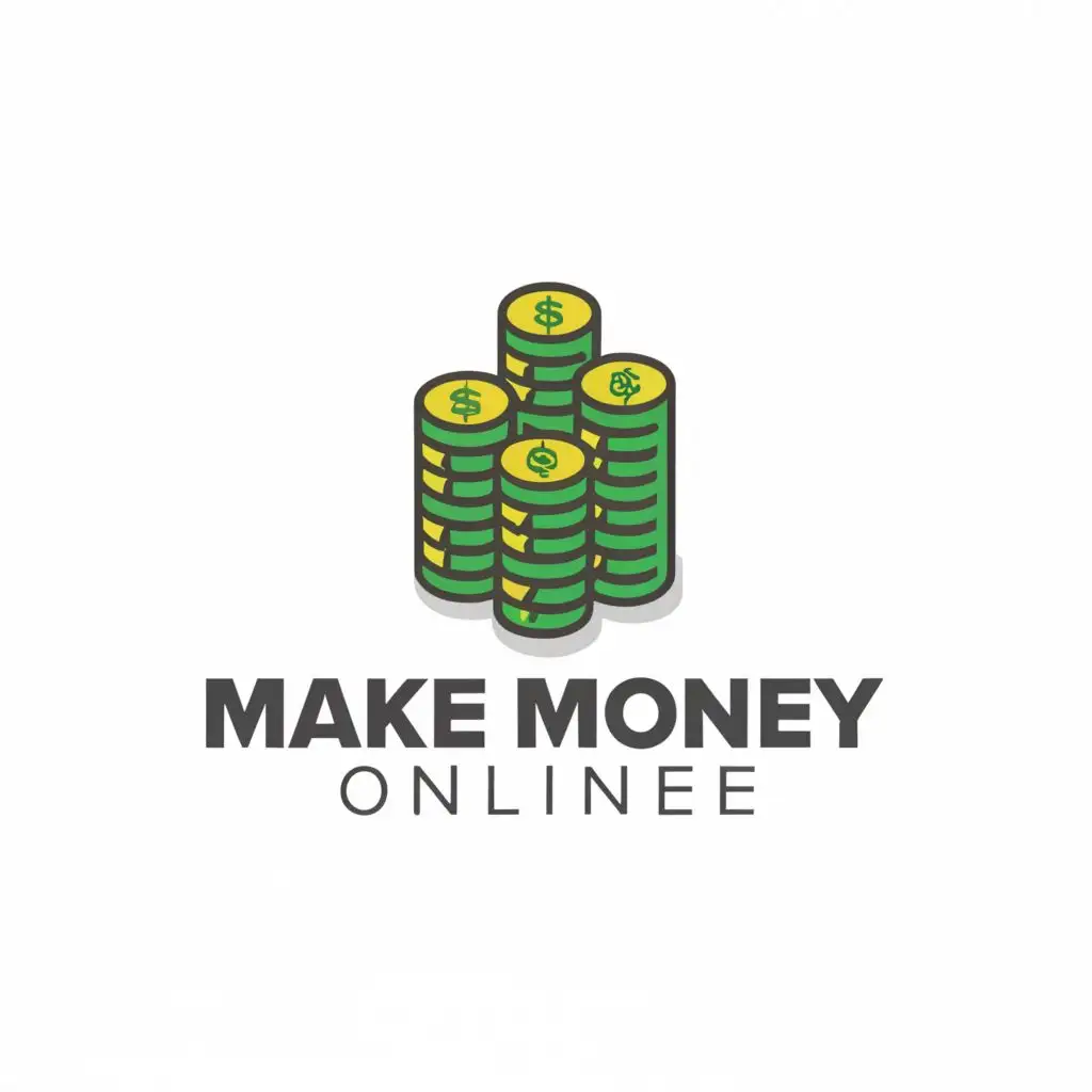 LOGO-Design-For-Make-Money-Online-Green-Gold-with-Cash-Symbol