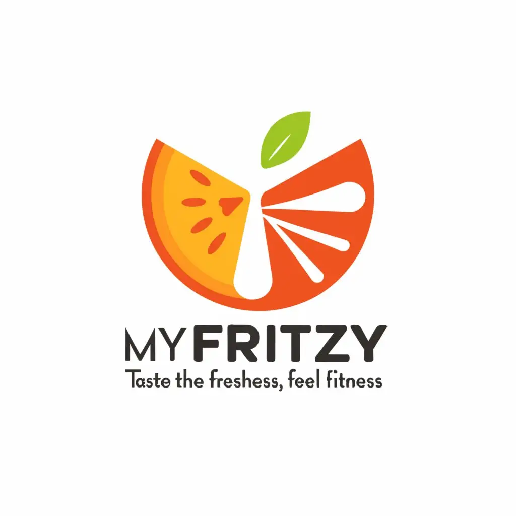 a logo design,with the text "MyFritzy", main symbol:Taste the freshness, feel the fitness,Moderate,be used in Restaurant industry,clear background