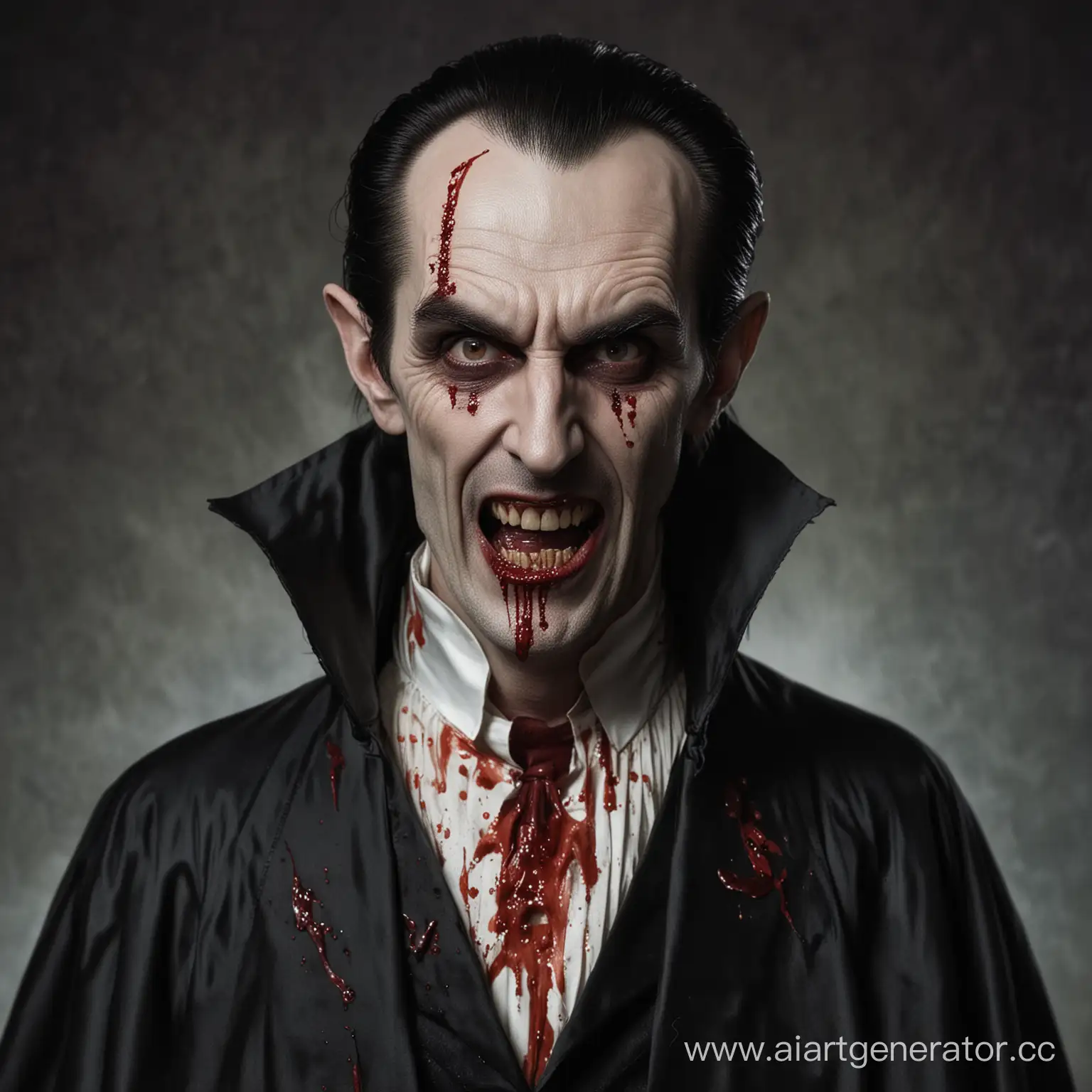 Sinister-Count-Dracula-with-BloodStained-Fangs