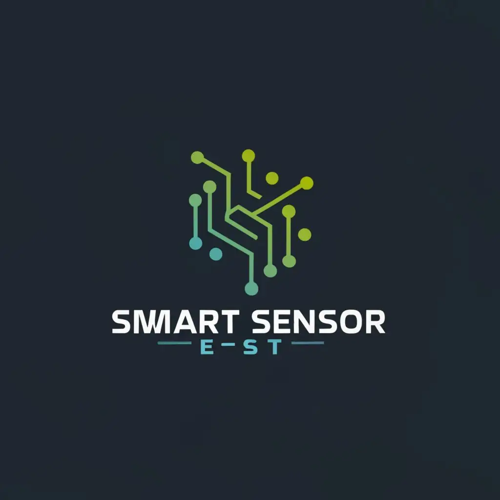 a logo design,with the text "Smart Sensor Est", main symbol:icon,Moderate,be used in Technology industry,clear background