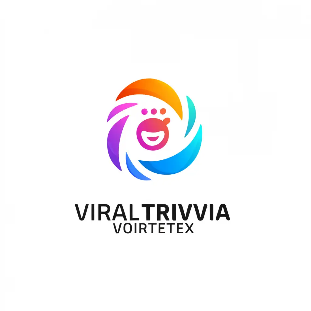 a logo design,with the text "viraltriviavortex", main symbol:fun,Moderate,be used in Education industry,clear background