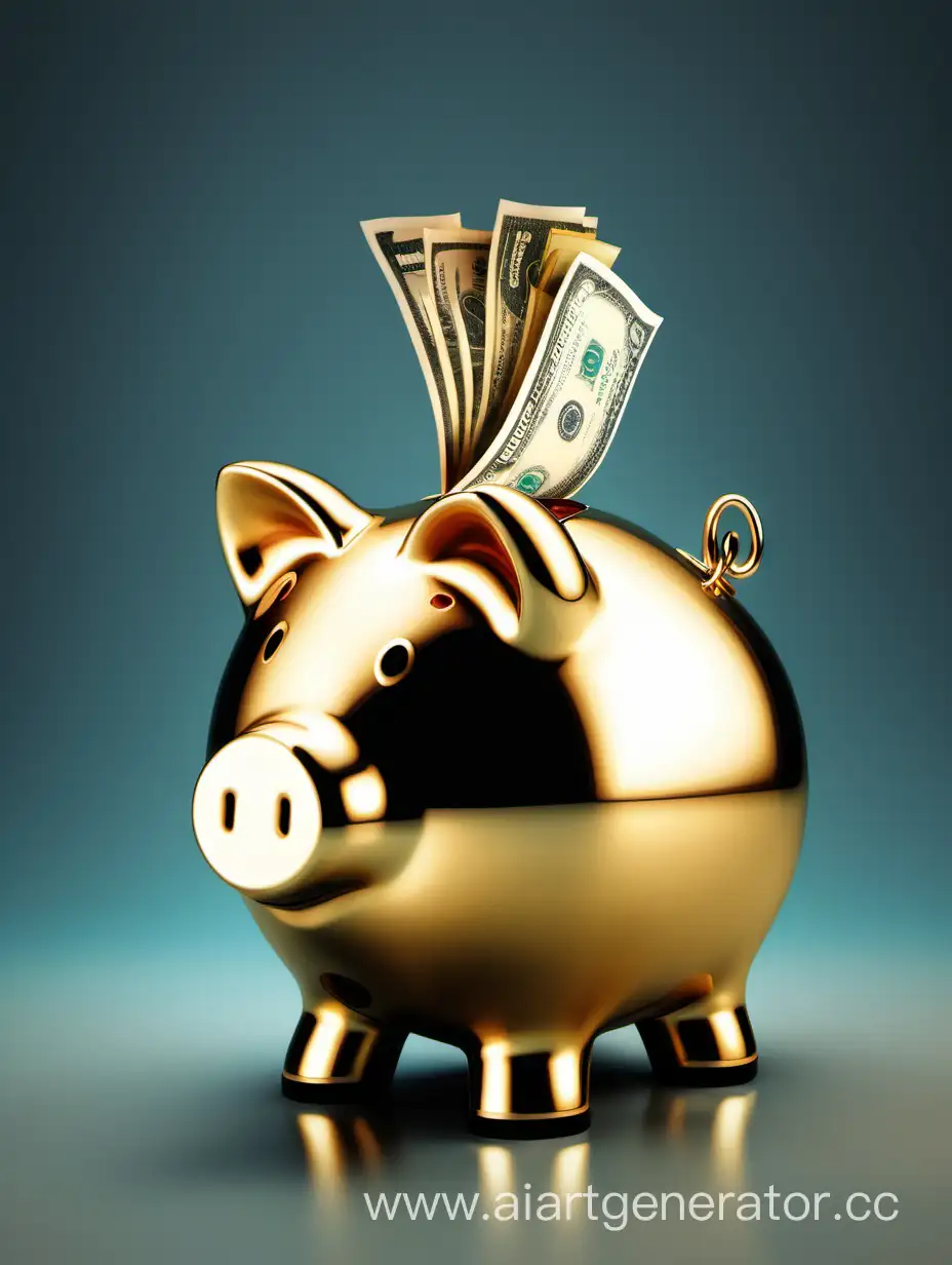 Golden-Piggy-Bank-with-Money-Sign-Symbolic-Wealth-and-Financial-Prosperity