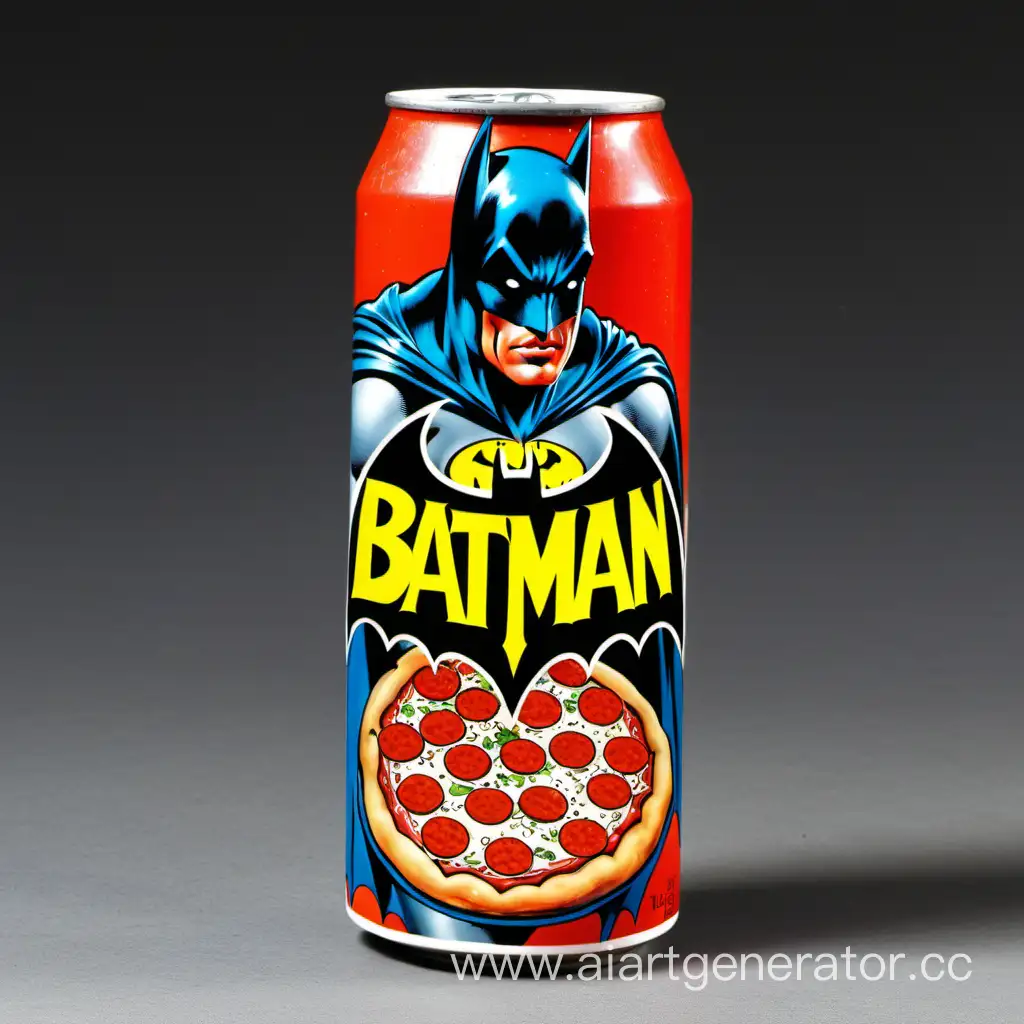 Batman-Enjoying-1970sstyle-Soda-and-Pizza-Night