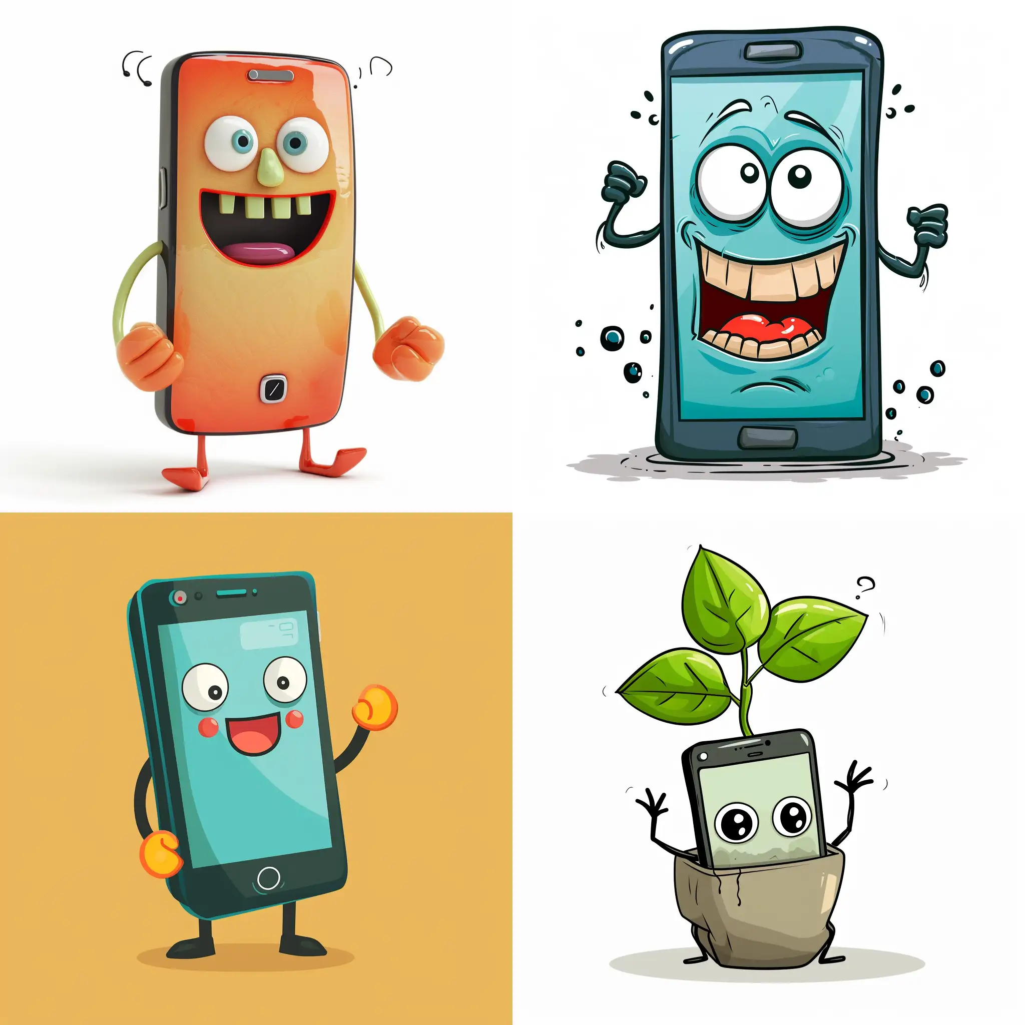 Playful-Cartoon-Smartphone-with-Vibrant-Colors-and-Unique-Personality