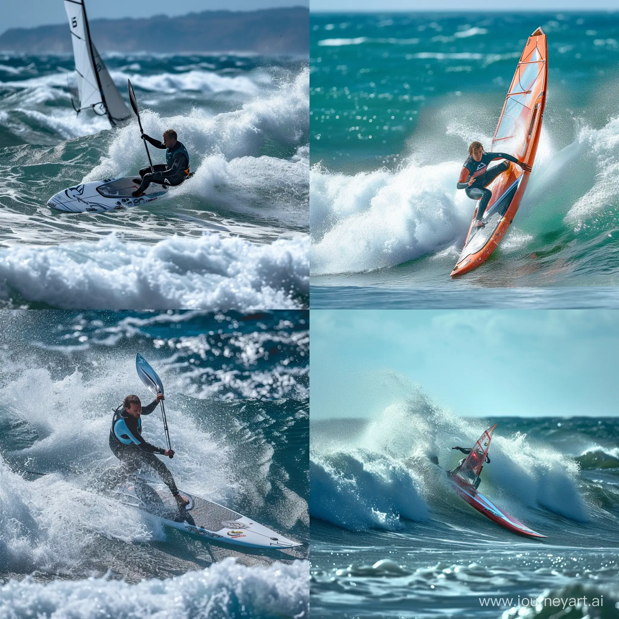 surfski, surfing, waves, wind, fun, speed --v 6 --ar 1:1 --no 77792