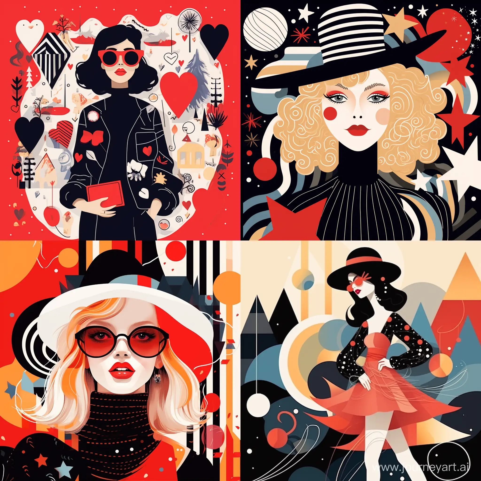 Charming-Christmas-Character-Illustration-with-Fashion-Textures