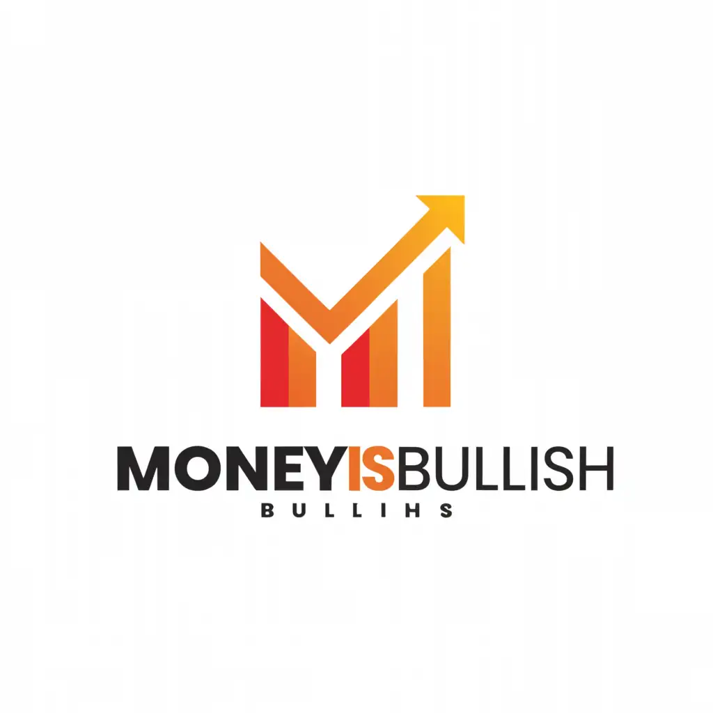 a logo design,with the text "MONEY IS BULLISH", main symbol:FOREX CANDLE STICKS,Moderate,be used in Finance industry,clear background