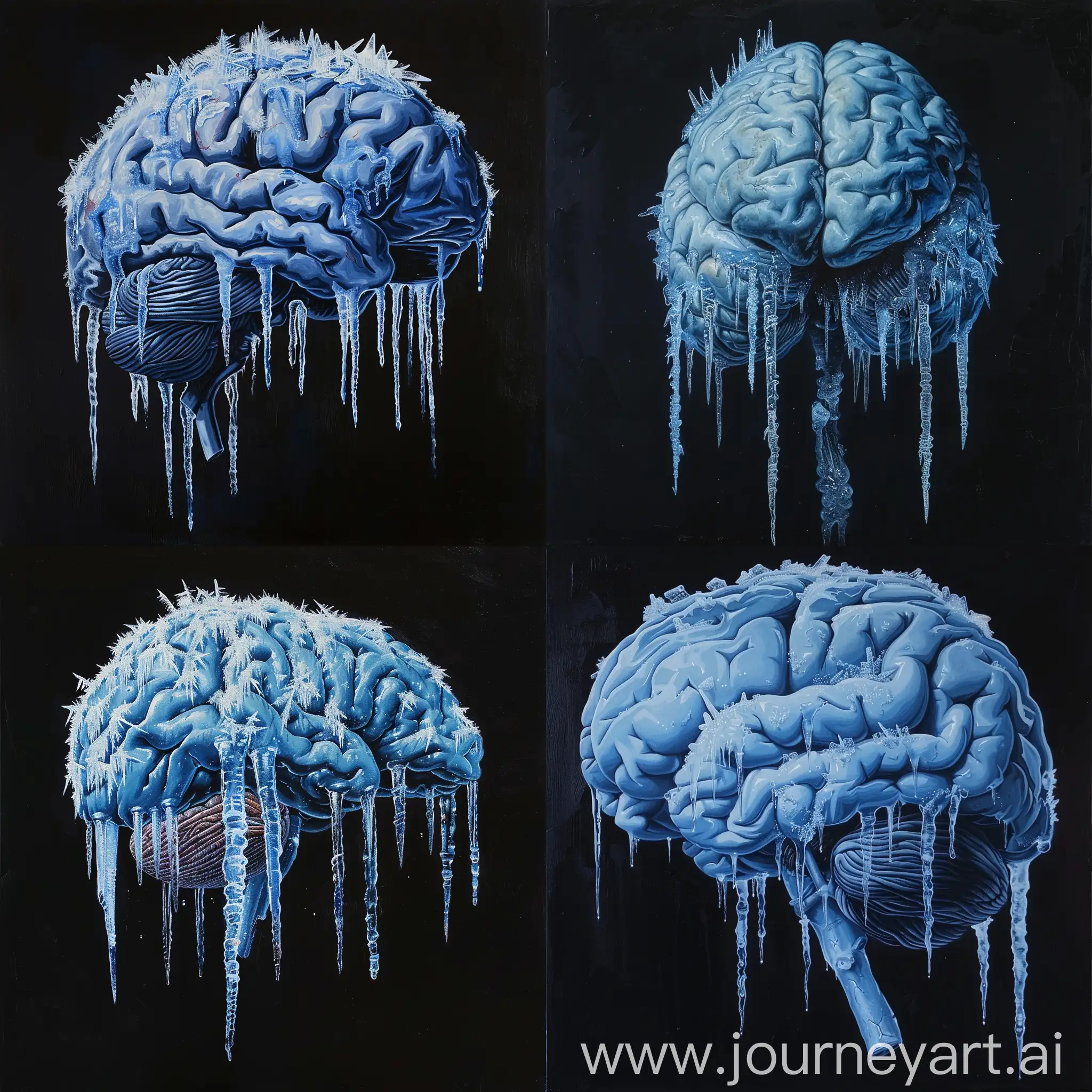 Chillingly-Frozen-Human-Brain-with-Icicles-in-Terese-Nielsen-Style