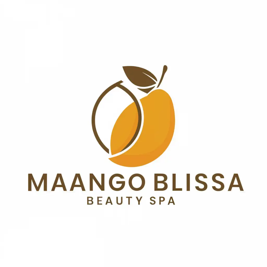 a logo design,with the text "Mango bliss", main symbol:M B,Minimalistic,be used in Beauty Spa industry,clear background