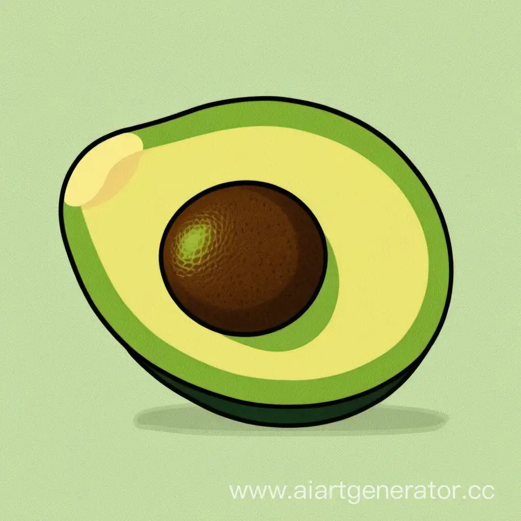 Vibrant-Avocado-Illustration-Fresh-Green-Fruit-with-Abstract-Background