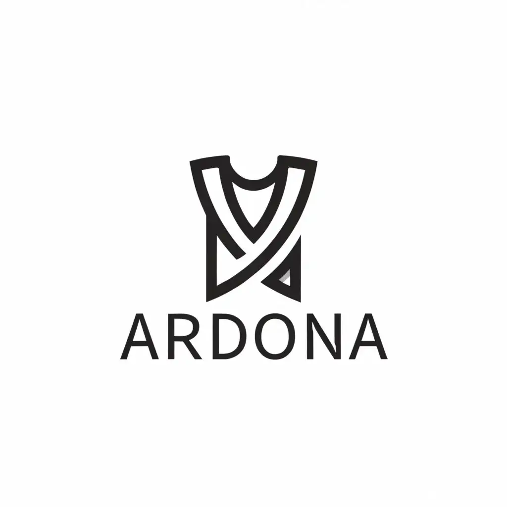a logo design,with the text "Ardona", main symbol:clothing,Moderate,be used in Retail industry,clear background