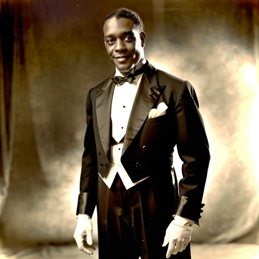 Elegant Kelvin Harris in Vintage 1920s Tuxedo Portrait
