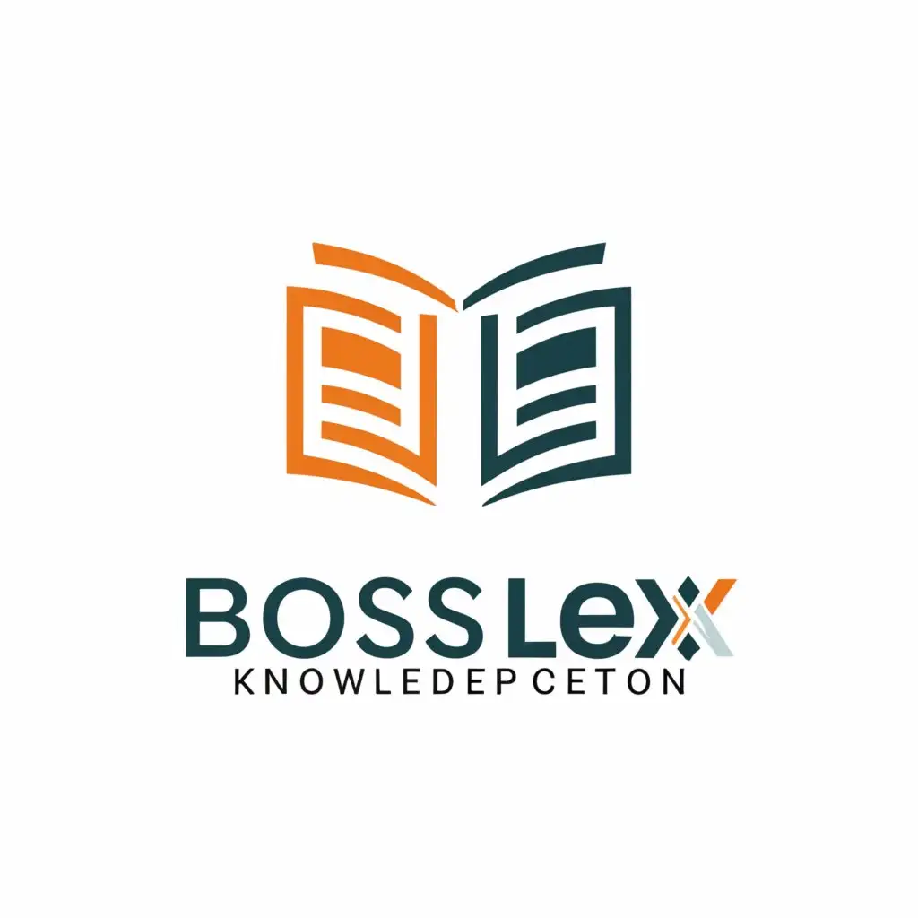 a logo design,with the text "Boss Lex", main symbol:encyclopedia,Moderate,be used in Education industry,clear background