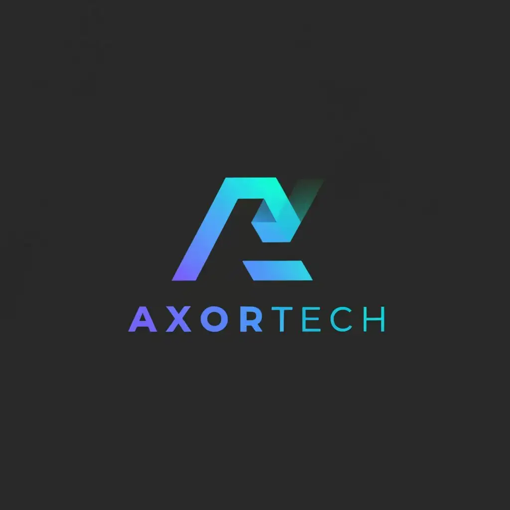 LOGO-Design-for-AxorTech-Innovative-Typography-in-Technology-Industry
