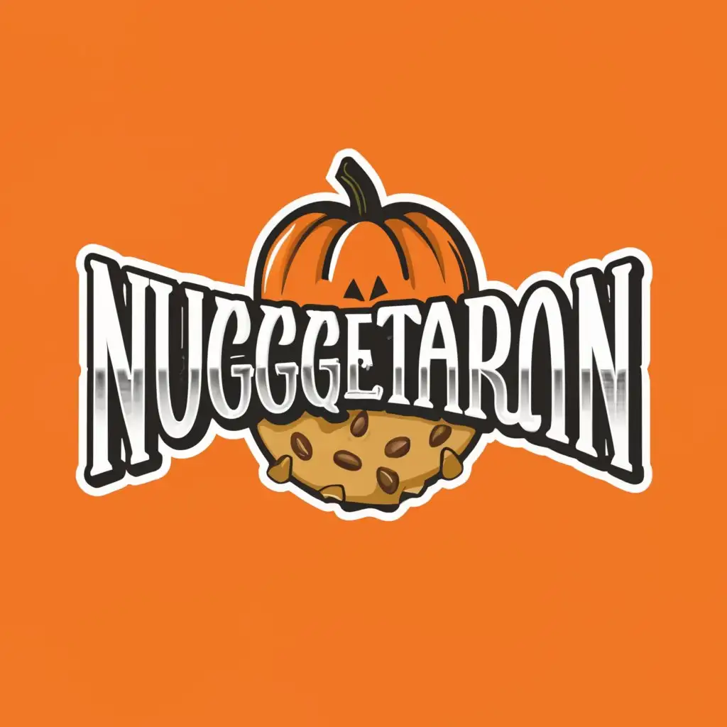 LOGO-Design-For-Nuggetarian-Wholesome-Pumpkin-Nuggets-Emblem-for-Culinary-Delight