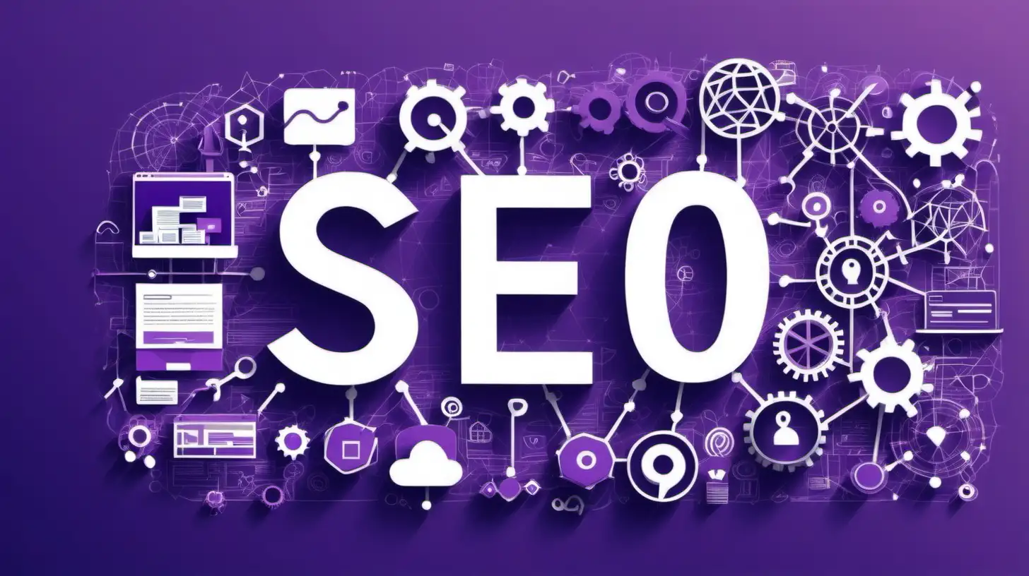 Effective SEO Link Building Strategies Unveiled in a Vibrant Purple Setting