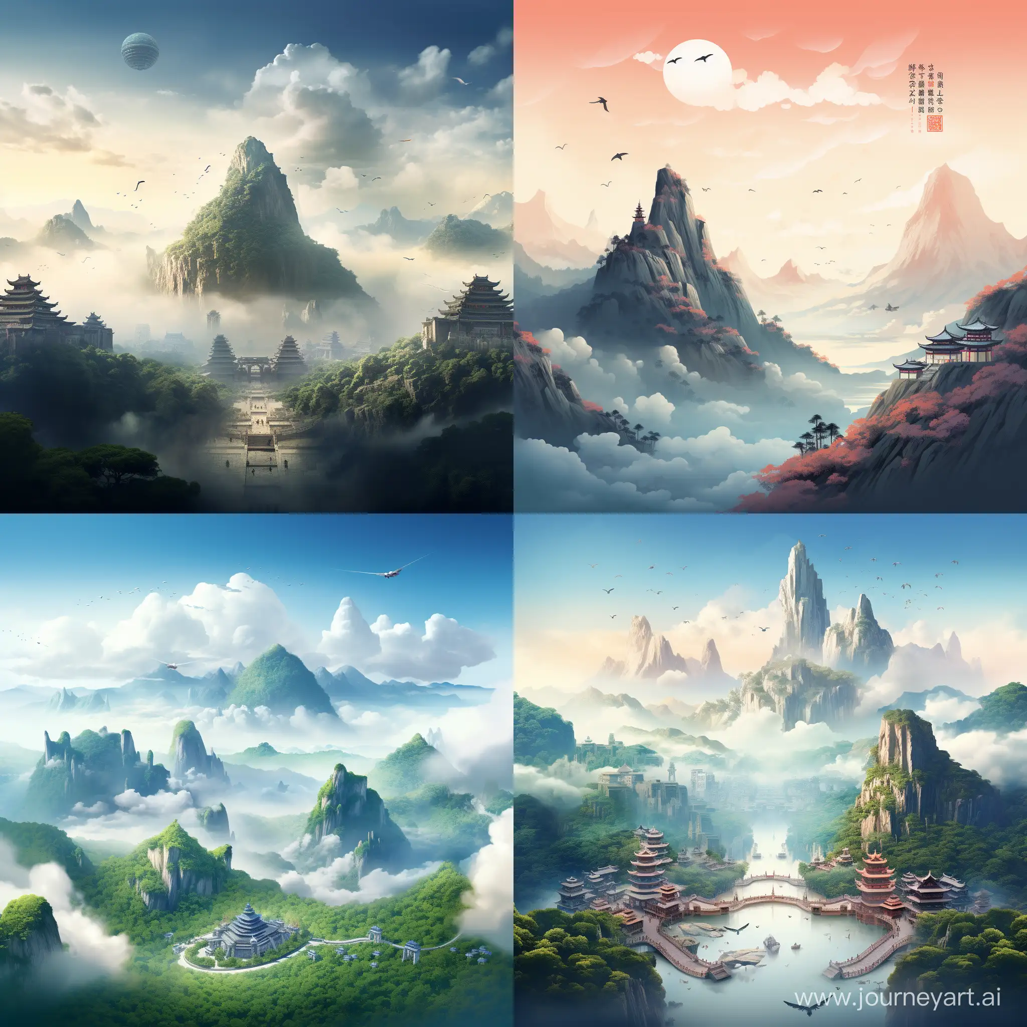 Scenic-Beauty-of-Xuanwu-Mountain-Jieshi-Town-Guangdong-Captivating-Poster-Design