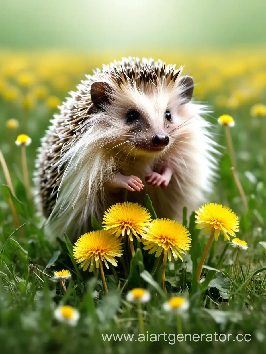 Spring-Hedgehog-Among-Dandelions