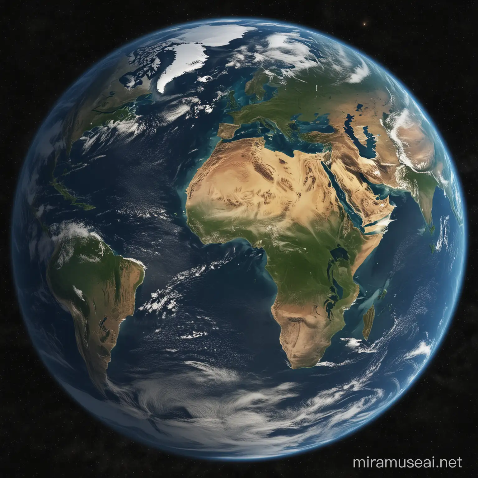 Generate an image of planet earth