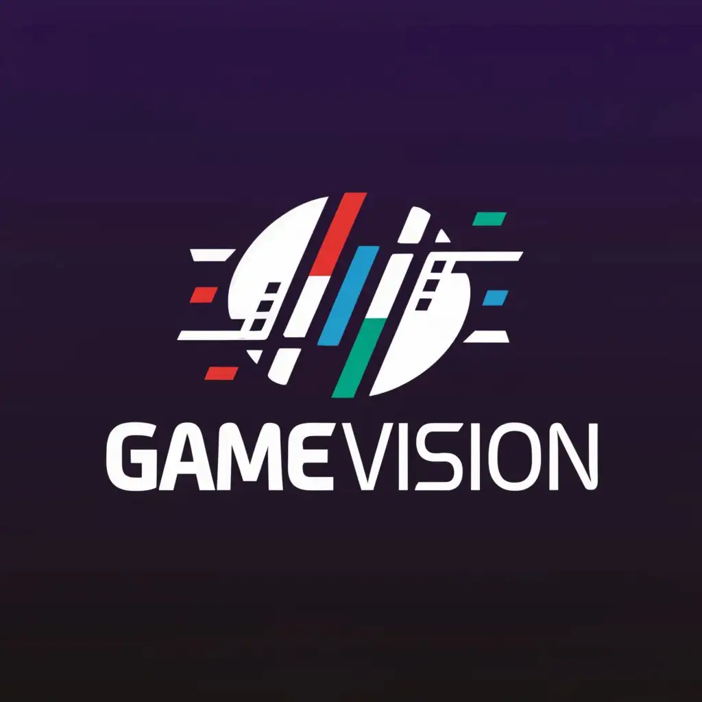 a logo design,with the text "Game Vision", main symbol:Football,Moderate,be used in Sports Fitness industry,clear background