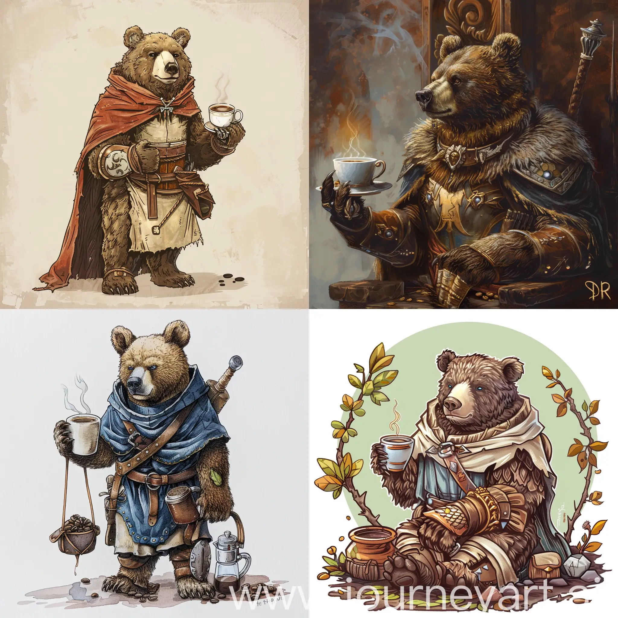 Druid-Bear-Takes-a-Coffee-Break