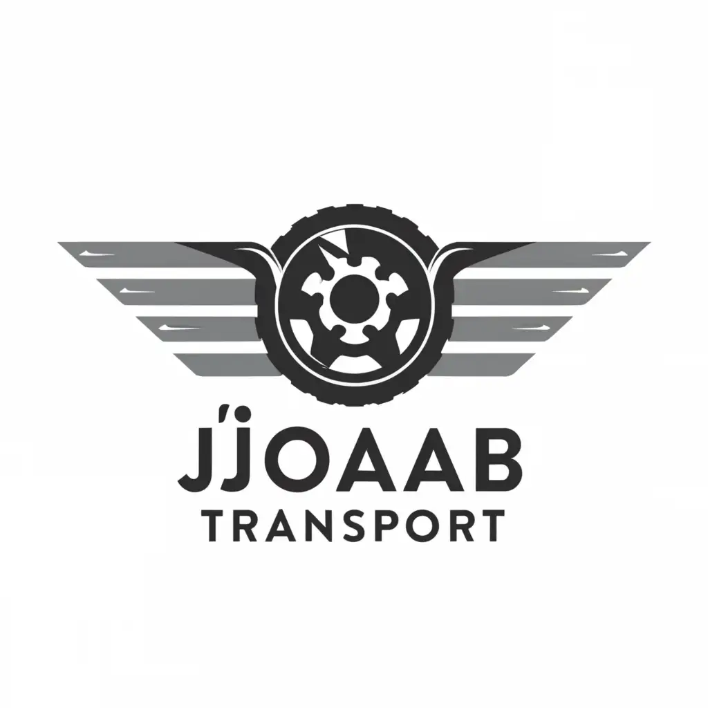 a logo design,with the text "JÖAB Transport", main symbol:Transport,Moderate,clear background