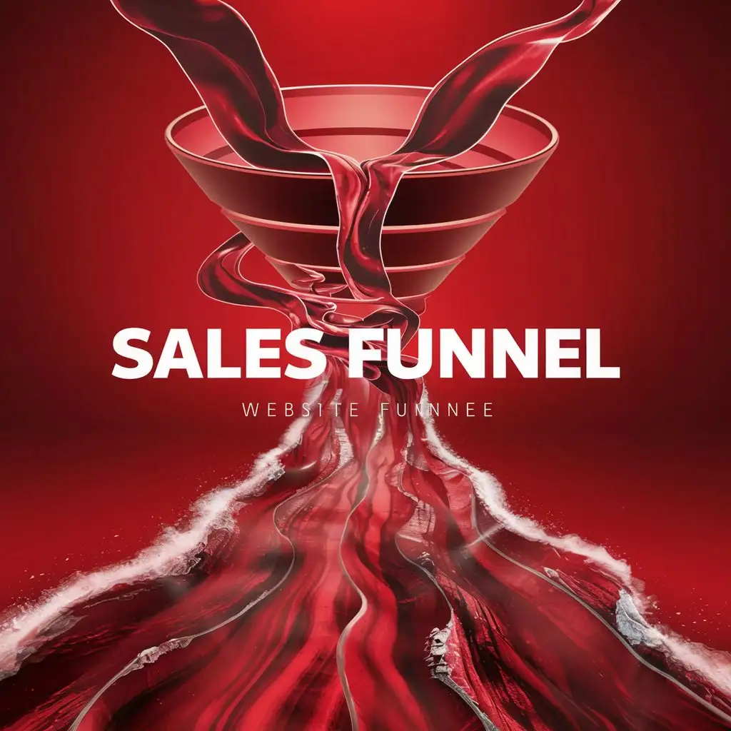 Dynamic Wealth Magnet Red Sales Funnel Attracting Prosperity