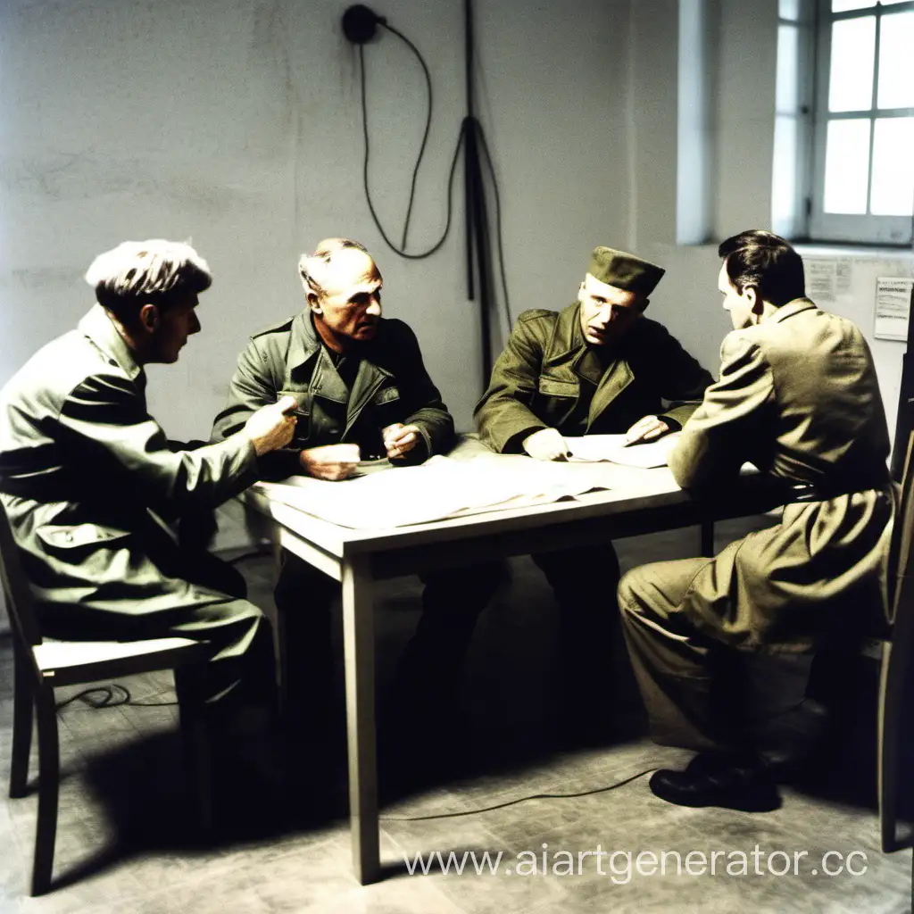 American-Scientists-Interrogating-Soviet-Soldier