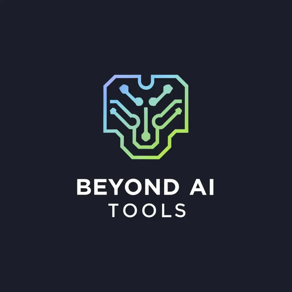 a logo design,with the text "Beyond AI Tools", main symbol:AI,Moderate,be used in Technology industry,clear background
