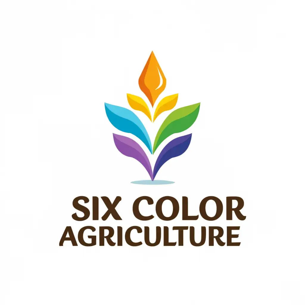 LOGO-Design-for-SixColor-Agriculture-Vibrant-Fusion-of-Natures-Bounty