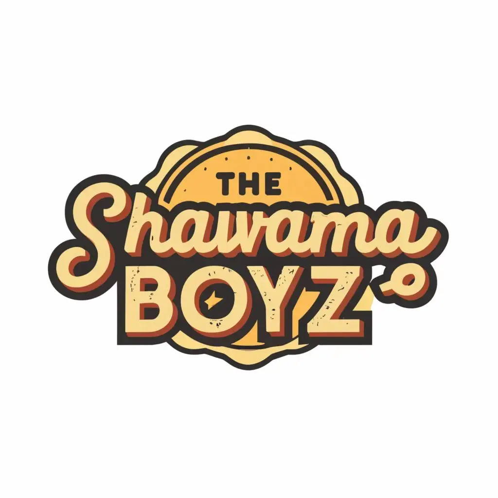 logo, shawarma, with the text "The Shawarma Boyz", typography, be used in Restaurant industry