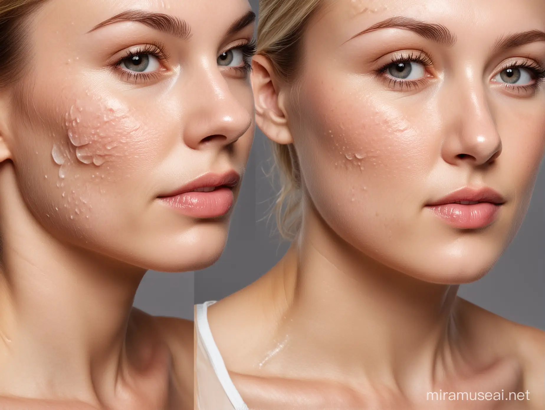 Youthful Hydrated Skin vs Dry Mature Skin A Visual Comparison
