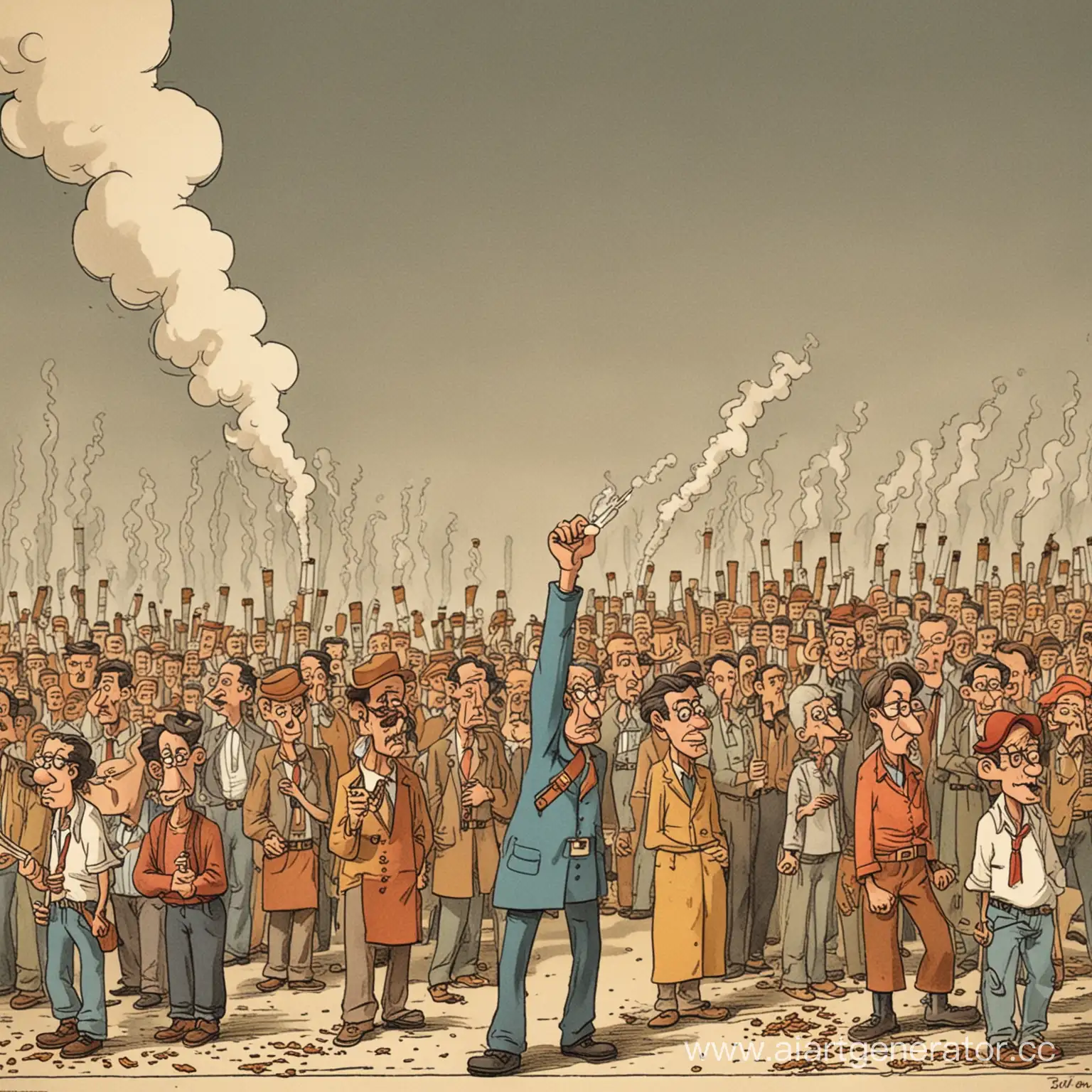 Cartoon-Revolutionaries-Celebrating-Tobacco-Liberation