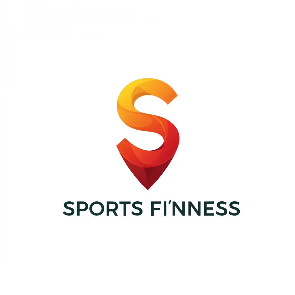 a logo design,with the text "SportBuddy", main symbol:S itself is a location pin and that has some reference to sports,Minimalistic,be used in Sports Fitness industry,clear background