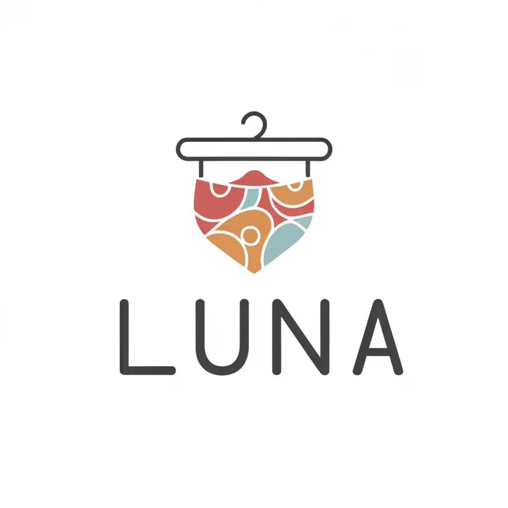 a logo design, with the text 'luna', main symbol:underwear, Moderate, be used in Beauty Spa industry, clear background, naughty font